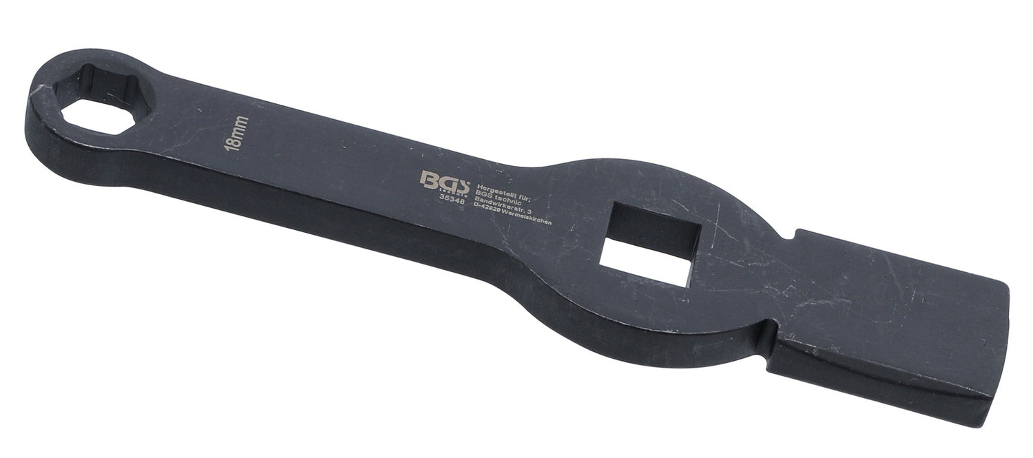BGS 35348 Schlag-Ringschlüssel Sechskant mit 2 Schlagflächen SW 18mm