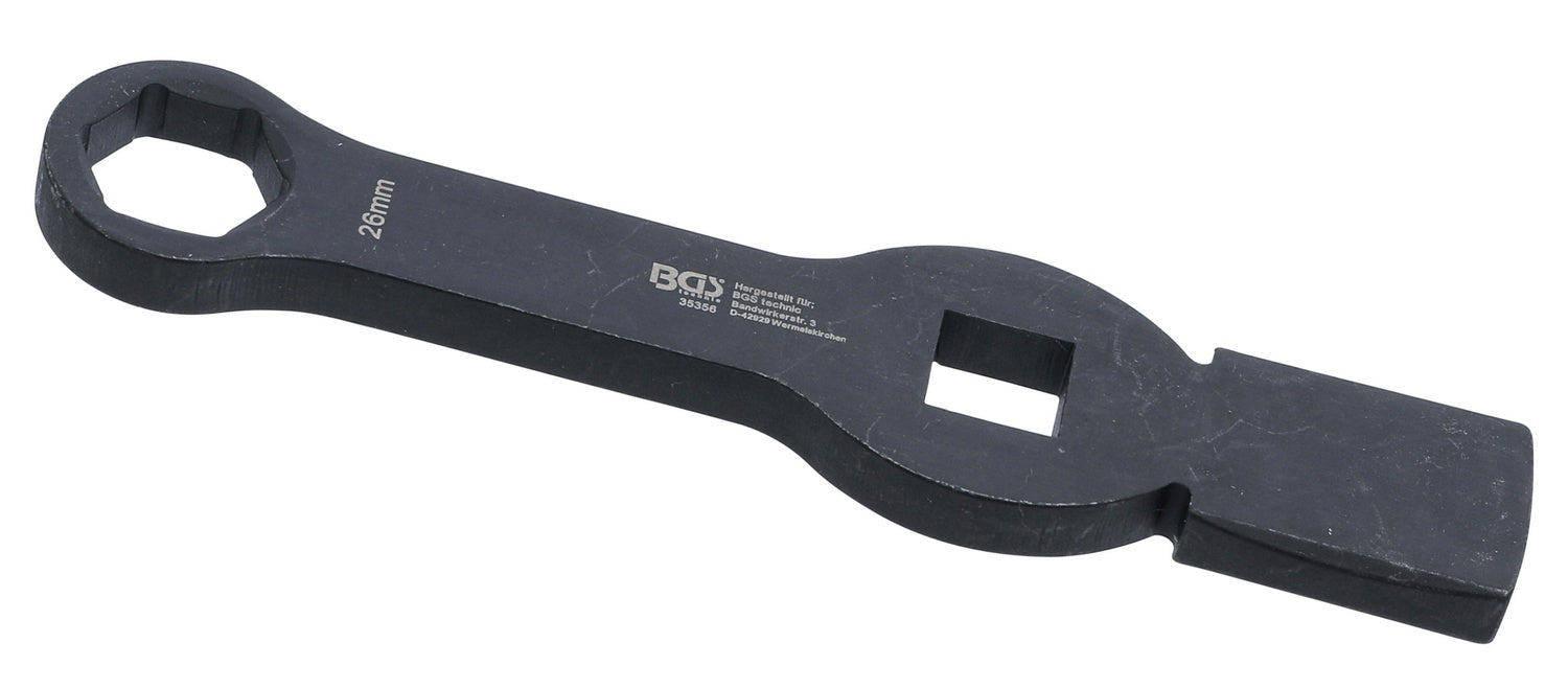 BGS 35356 Schlag-Ringschlüssel Sechskant mit 2 Schlagflächen SW 26mm