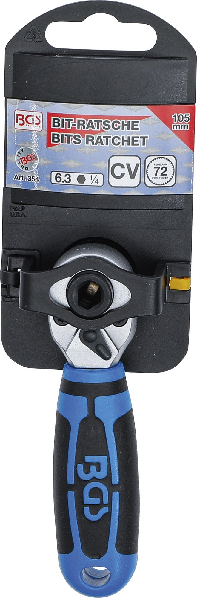 BGS 354 Bit Knarre Abtrieb Innensechskant 6,3mm (1/4") 105mm