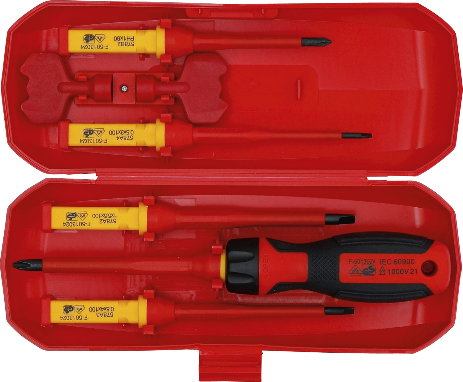 BGS 35813 Satz VDE Schraubendreher mit Wechselklingen 8 teilig