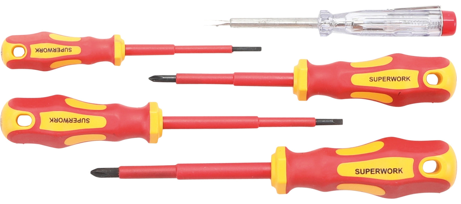 BGS DIY 35815 Satz VDE Elektriker Schraubendreher 5 teilig