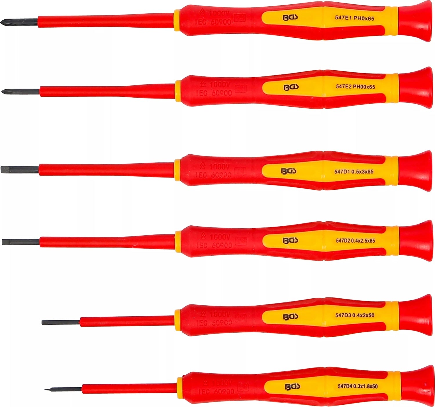 BGS 35833 Satz VDE Präzisions Schraubendreher 6 teilig Schraubenzieher