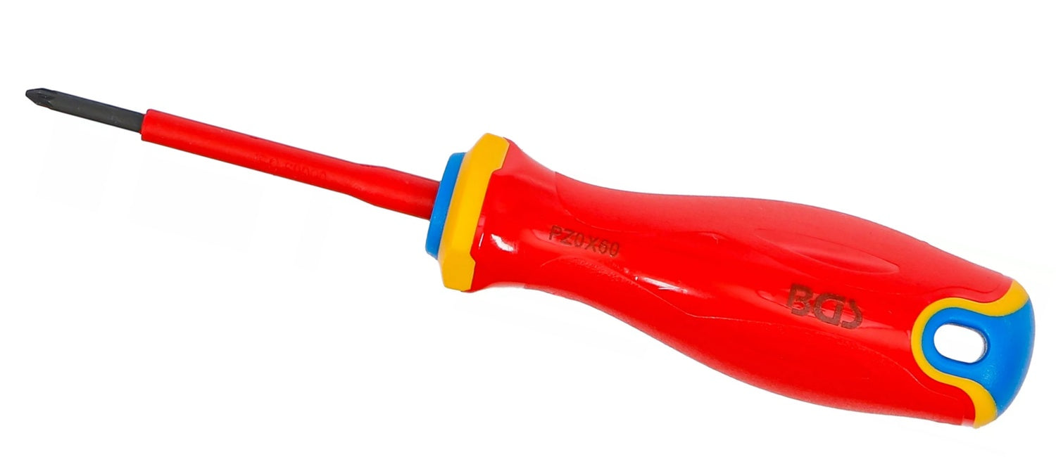 BGS 35861 VDE Schraubendreher extra dünne Spitze Kreuzschlitz PZ0