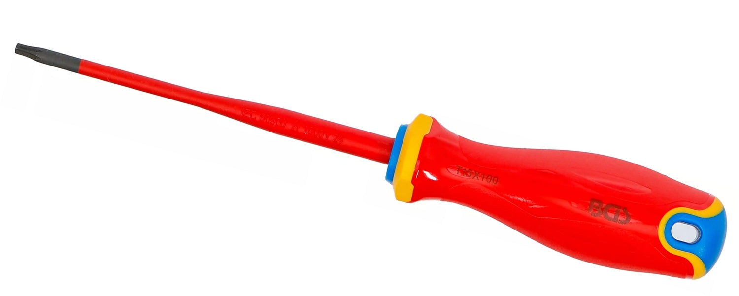 BGS 35864 VDE Schraubendreher extra dünne Spitze T-Profil (für Torx) T15