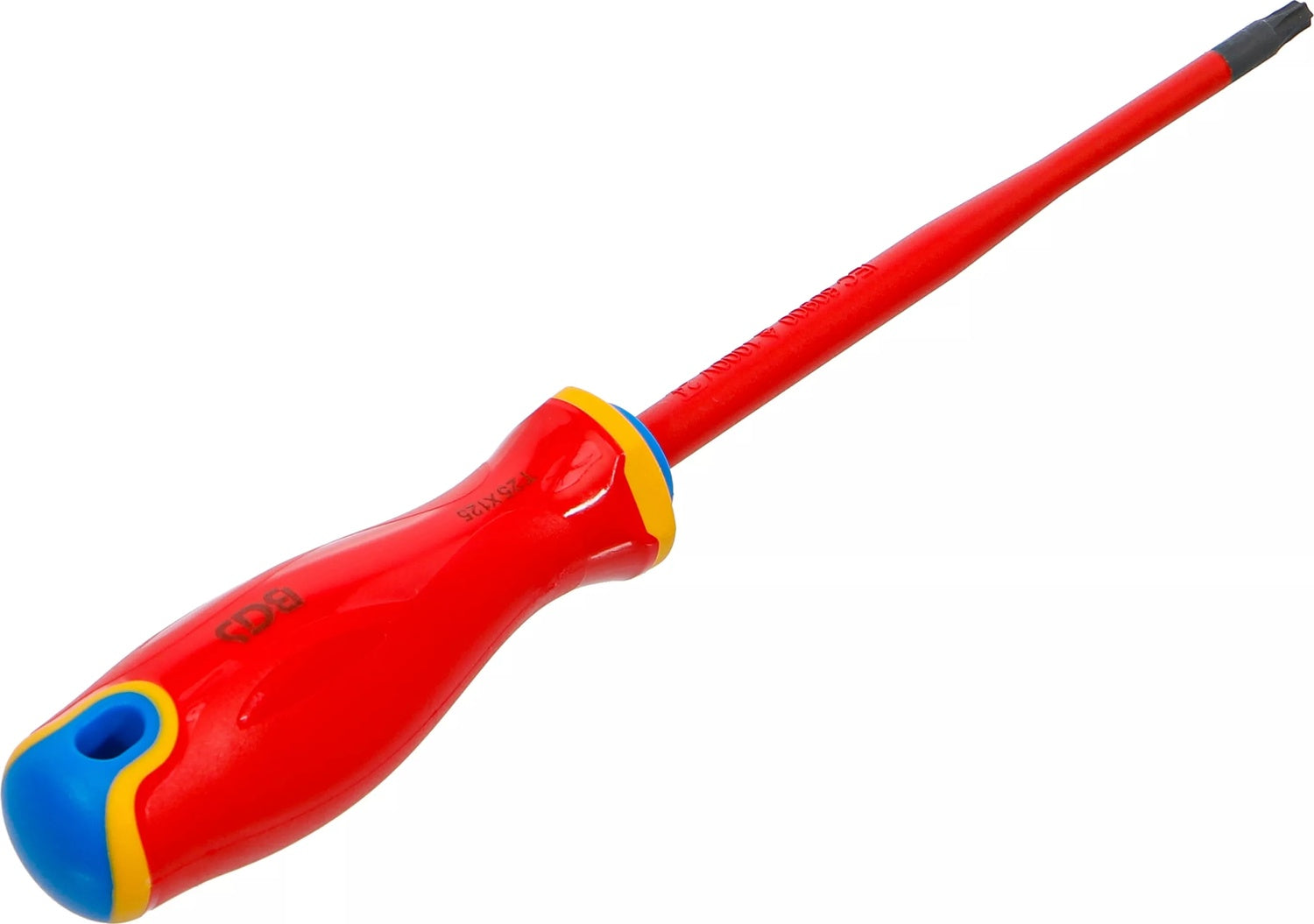 BGS 35866 VDE Schraubendreher extra dünne Spitze T-Profil (für Torx) T25