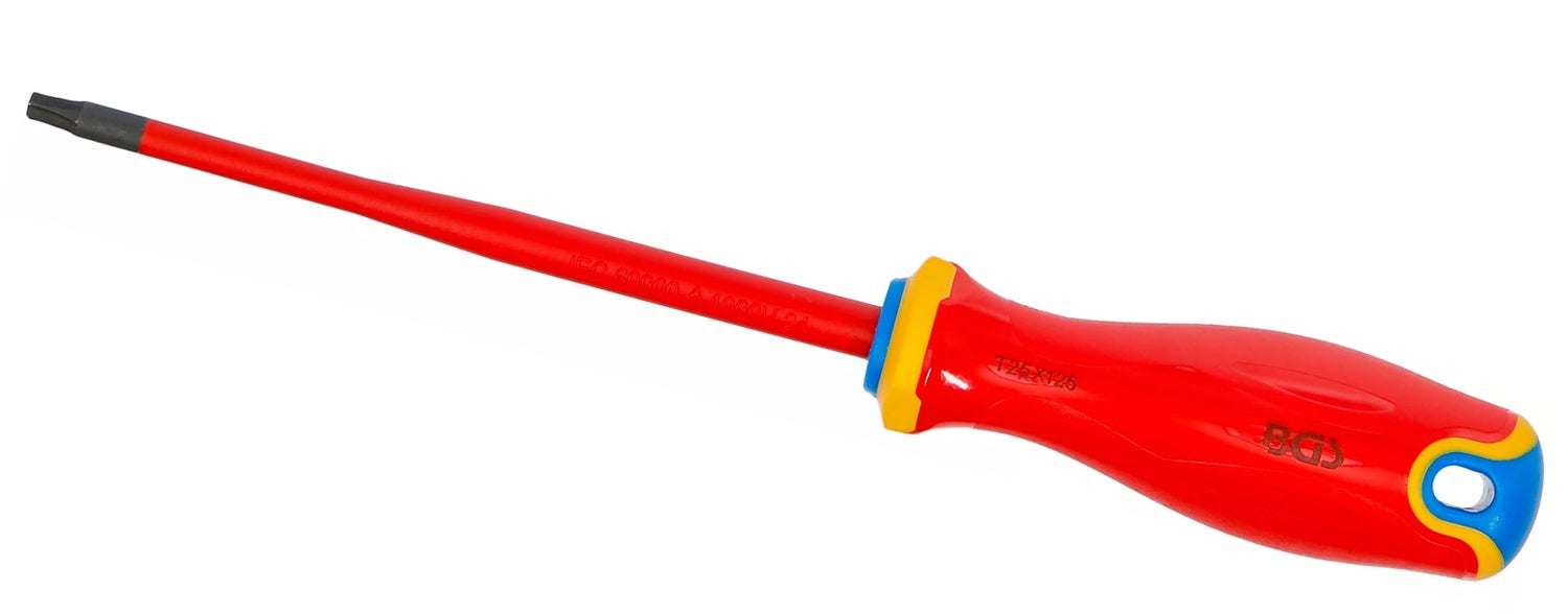 BGS 35866 VDE Schraubendreher extra dünne Spitze T-Profil (für Torx) T25