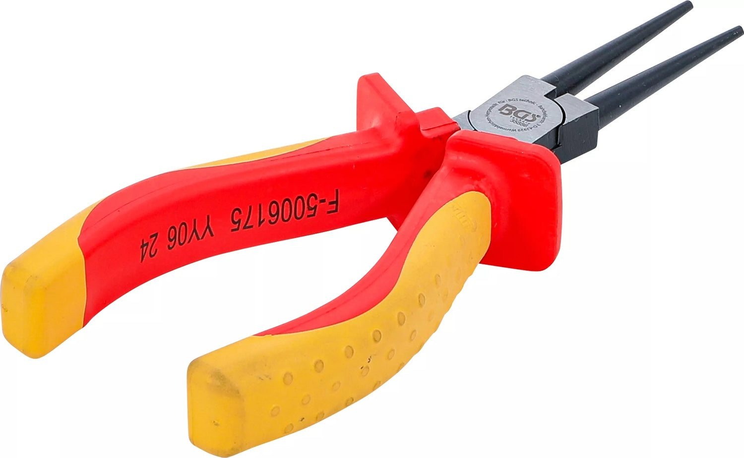 BGS 35886 VDE Rundzange Länge 160mm lange Backen Greifzange Biegezange