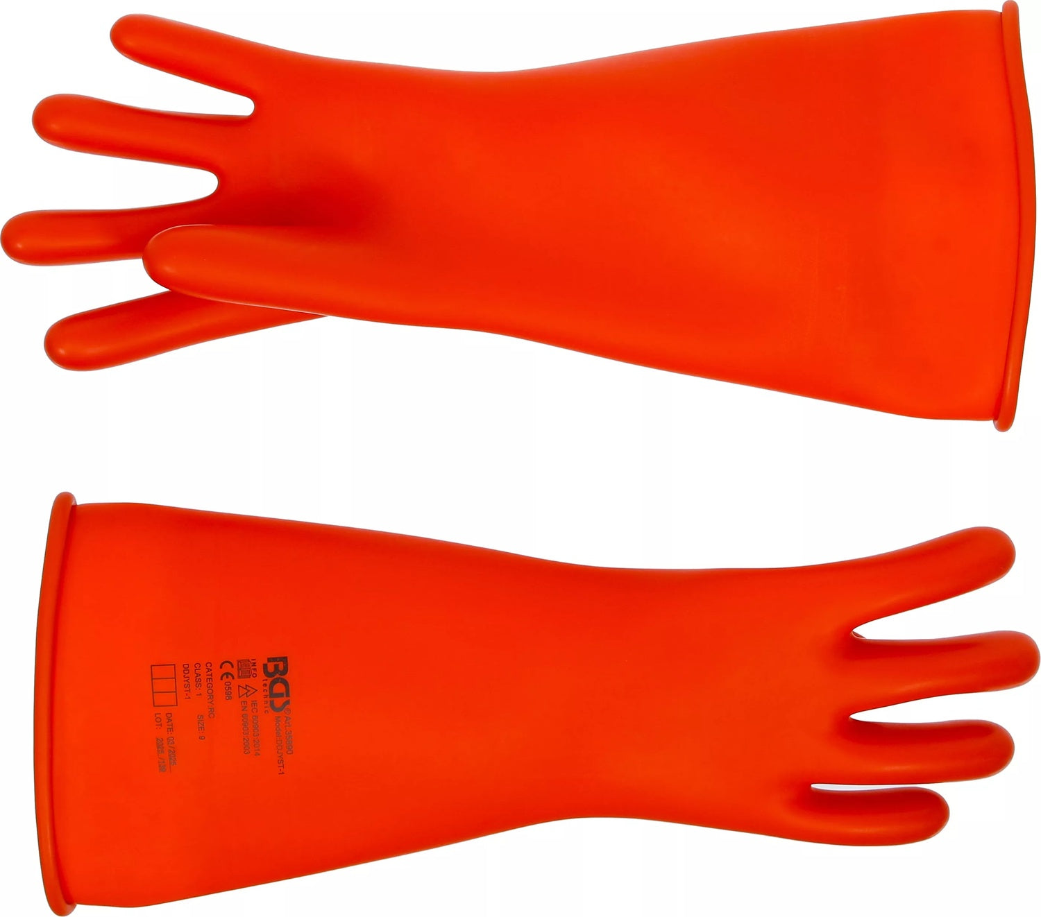 BGS 35890 Paar Elektriker Schutzhandschuhe mit Naturlatex Schutzisolierung Größe 9 (L)