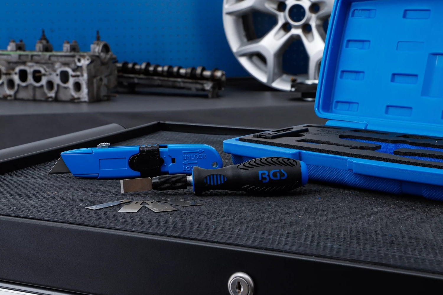 BGS 364 Satz Schaber- und Messer verschiedene Profile 27 teilig