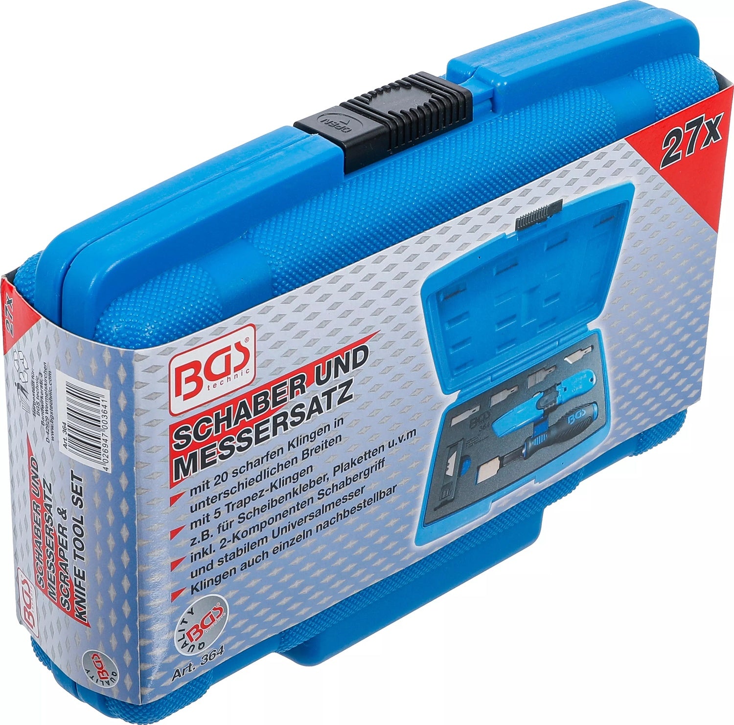 BGS 364 Satz Schaber- und Messer verschiedene Profile 27 teilig