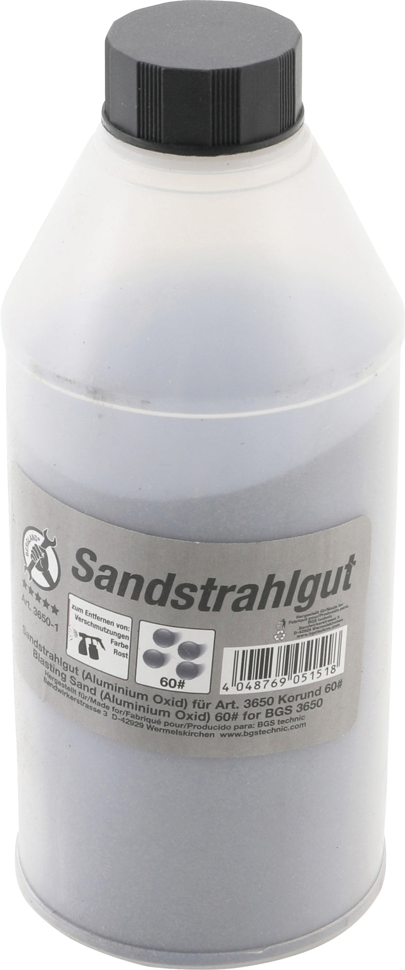 BGS DIY 3650-1 Sandstrahlgut Aluminium Oxid Korund 60# 850gr