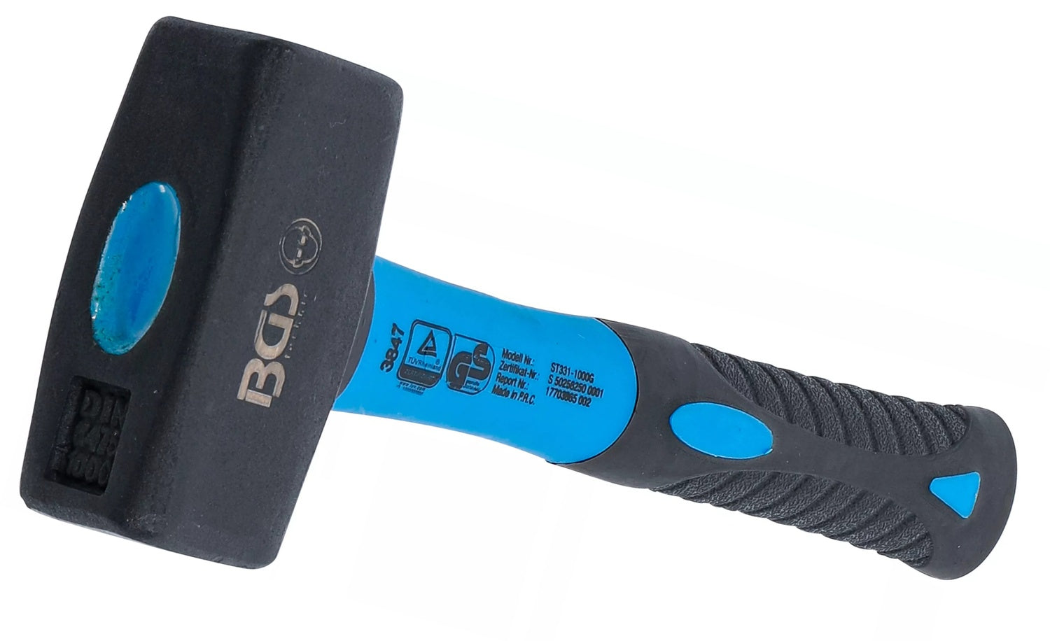 BGS 3847 Fäustel mit Fiberglasstiel DIN 6475 Kopfgewicht 1000g