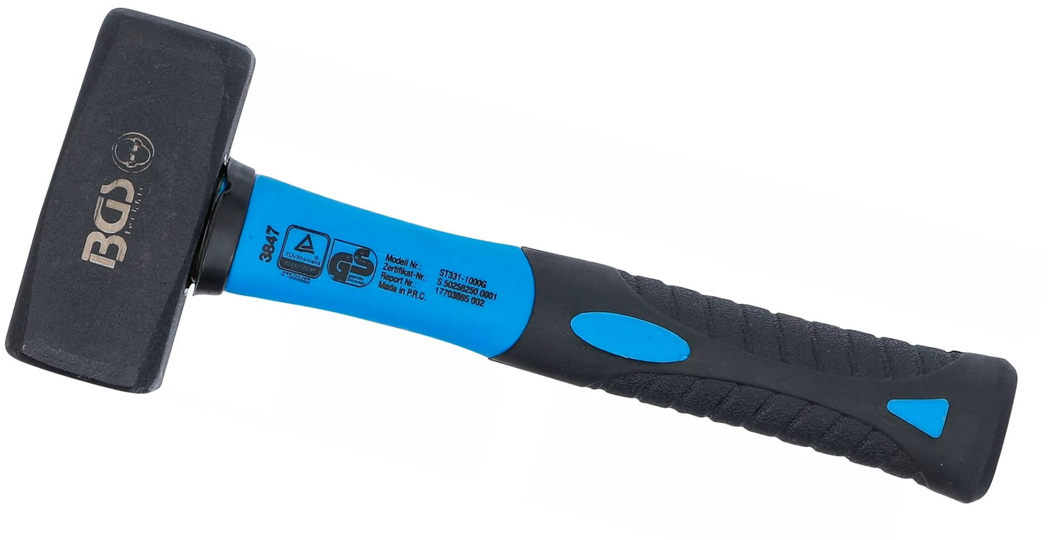 BGS 3847 Fäustel mit Fiberglasstiel DIN 6475 Kopfgewicht 1000g