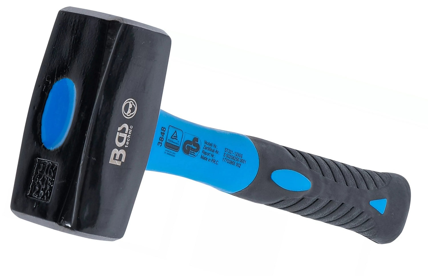 BGS 3848 Fäustel mit Fiberglasstiel DIN 6475 Kopfgewicht 1250g