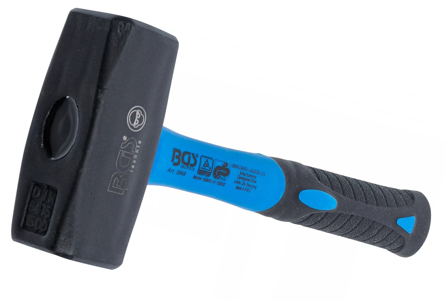 BGS 3849 Fäustel mit Fiberglasstiel DIN 6475 Kopfgewicht 1500g