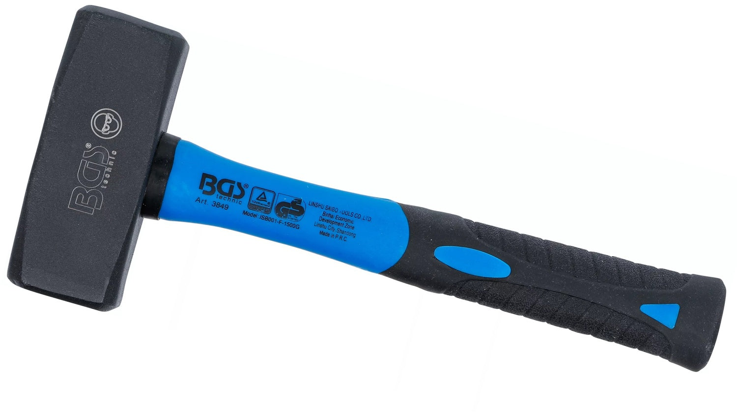 BGS 3849 Fäustel mit Fiberglasstiel DIN 6475 Kopfgewicht 1500g