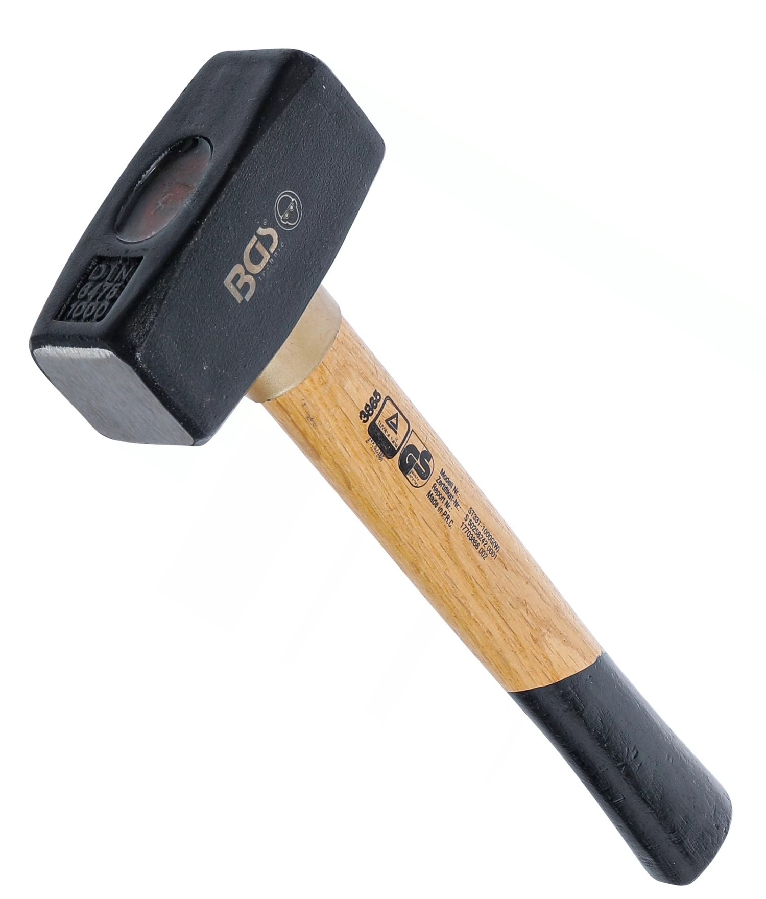 BGS 3865 Fäustel mit Holzstiel DIN 6475 Kopfgewicht 1000g