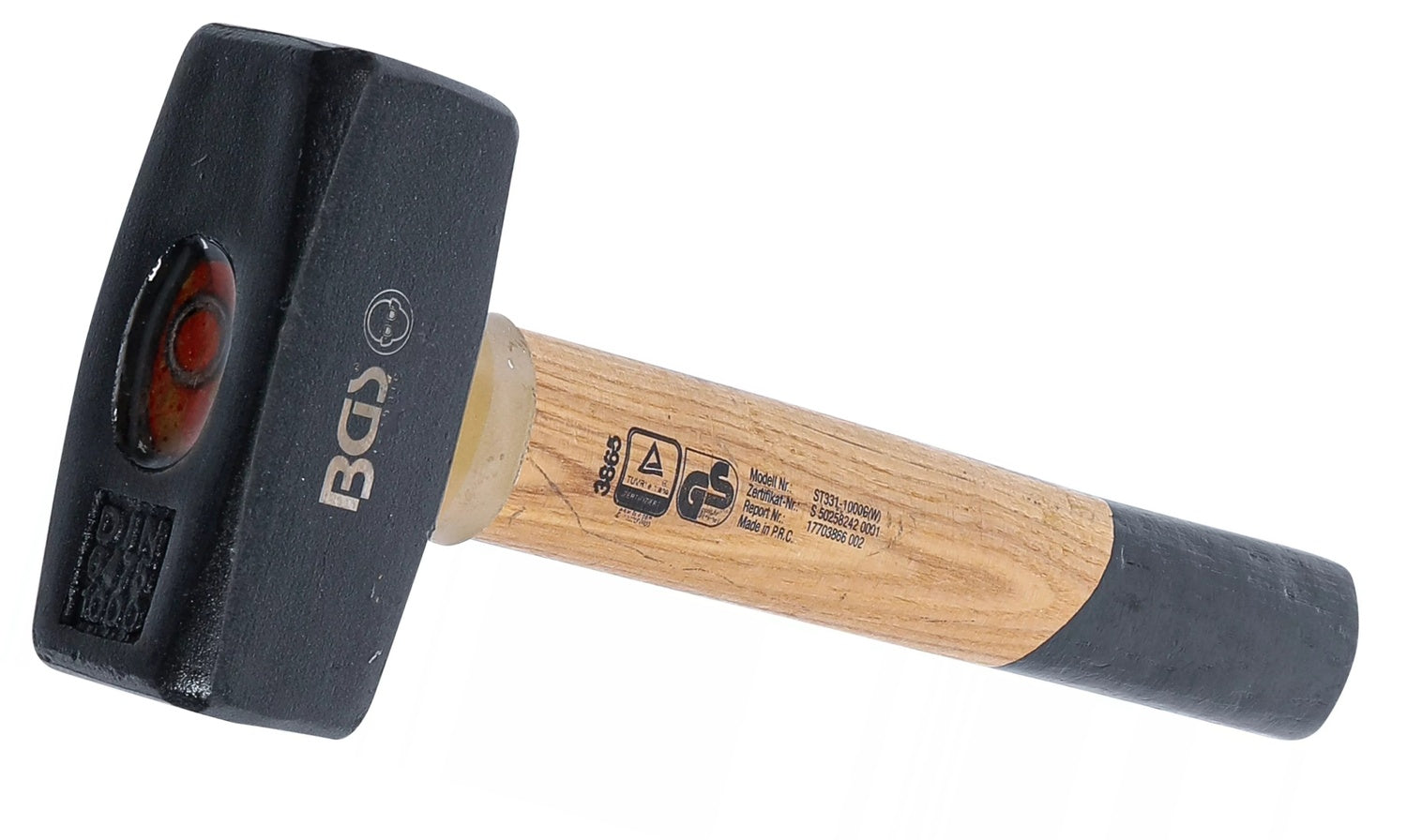 BGS 3865 Fäustel mit Holzstiel DIN 6475 Kopfgewicht 1000g
