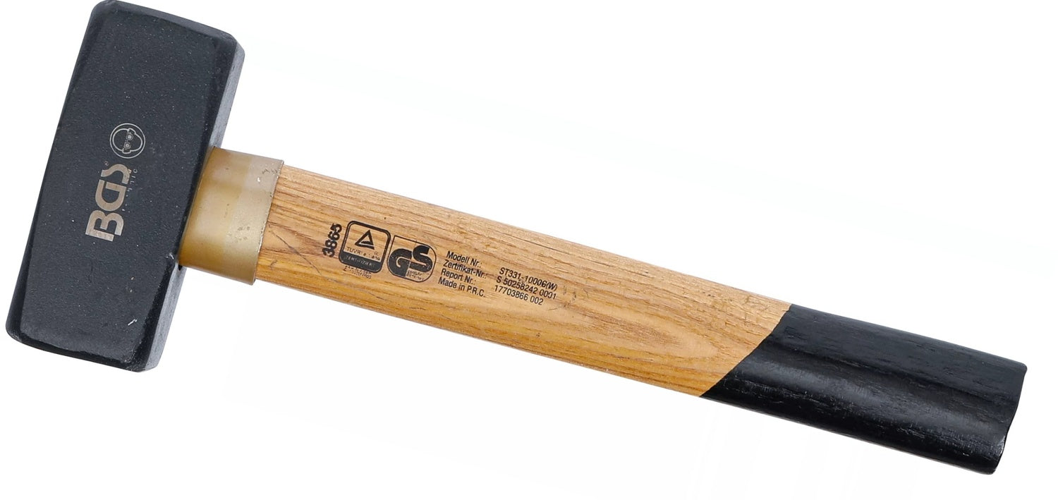 BGS 3865 Fäustel mit Holzstiel DIN 6475 Kopfgewicht 1000g
