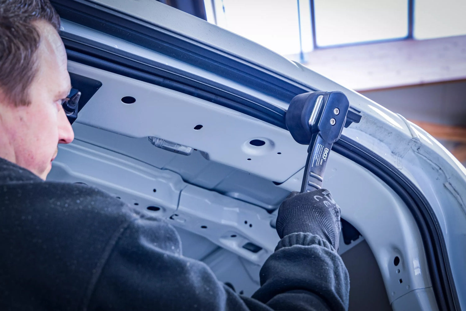 BGS 3880 Klebschlag Hammer Länge 260mm Gummikopf Schlagverklebung