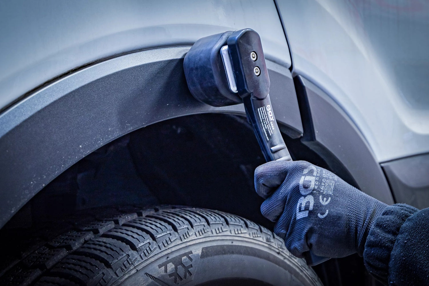 BGS 3880 Klebschlag Hammer Länge 260mm Gummikopf Schlagverklebung