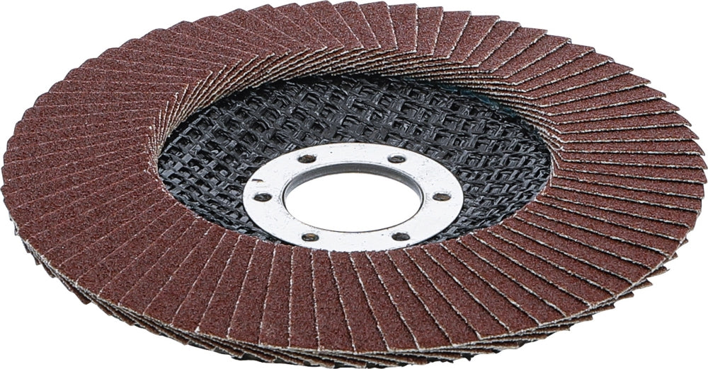 BGS 3972 Fächer Schleifscheibe Ø 115mm K 120 für Winkelschleiferbetrieb