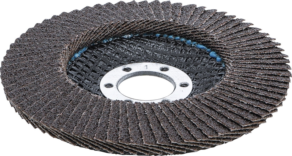 BGS 3973 Fächer Schleifscheibe Ø 115mm K 60 für Winkelschleiferbetrieb