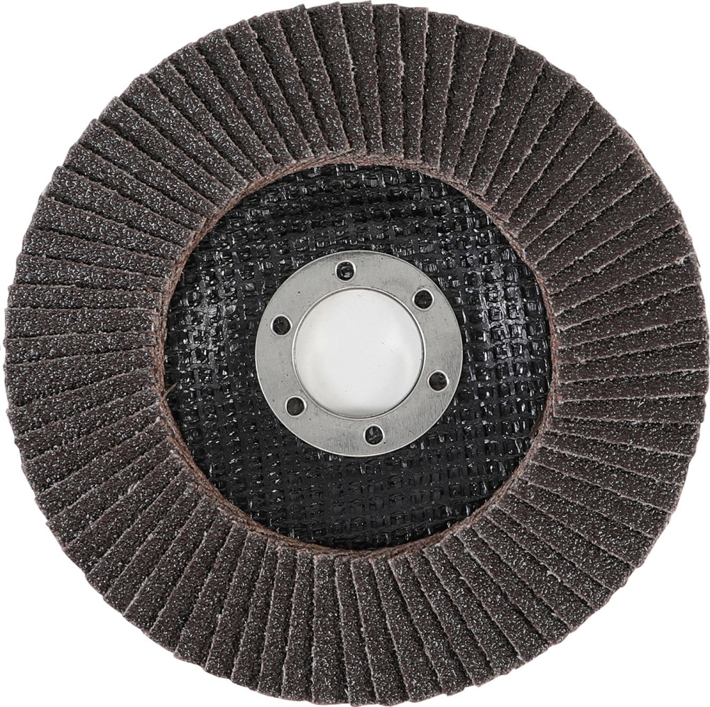 BGS 3975 Fächer Schleifscheibe Ø 125mm K 60 für Winkelschleiferbetrieb