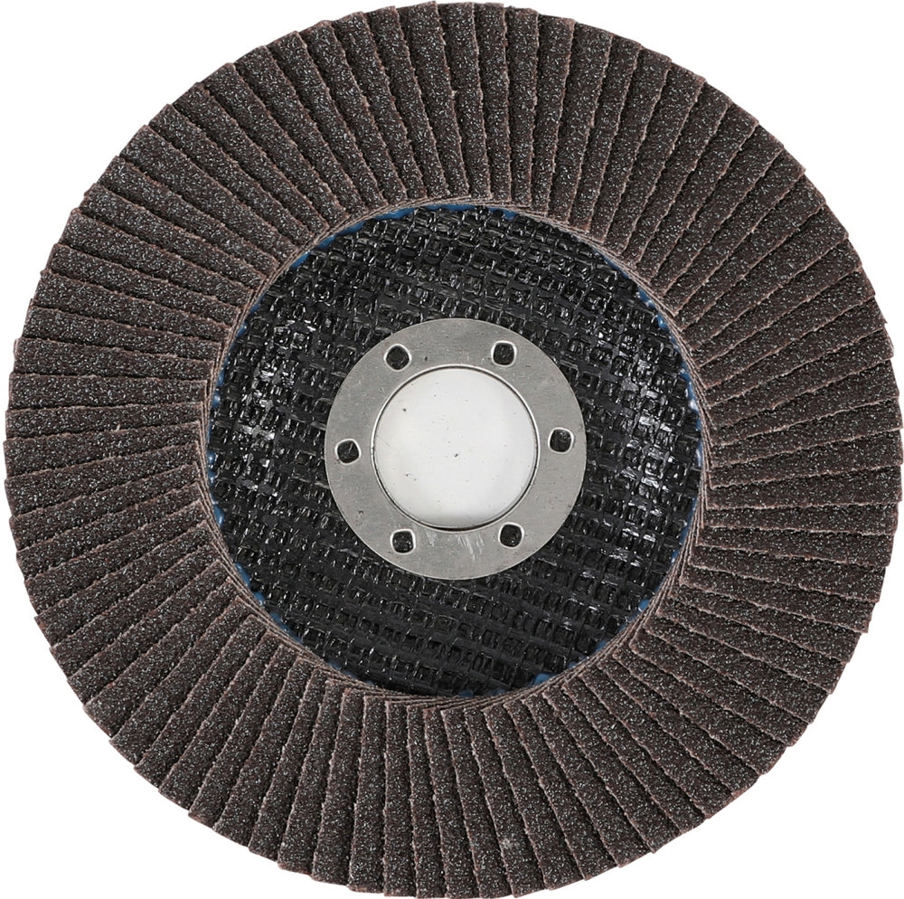 BGS 3976 Fächer Schleifscheibe Ø 125mm K 80 für Winkelschleiferbetrieb