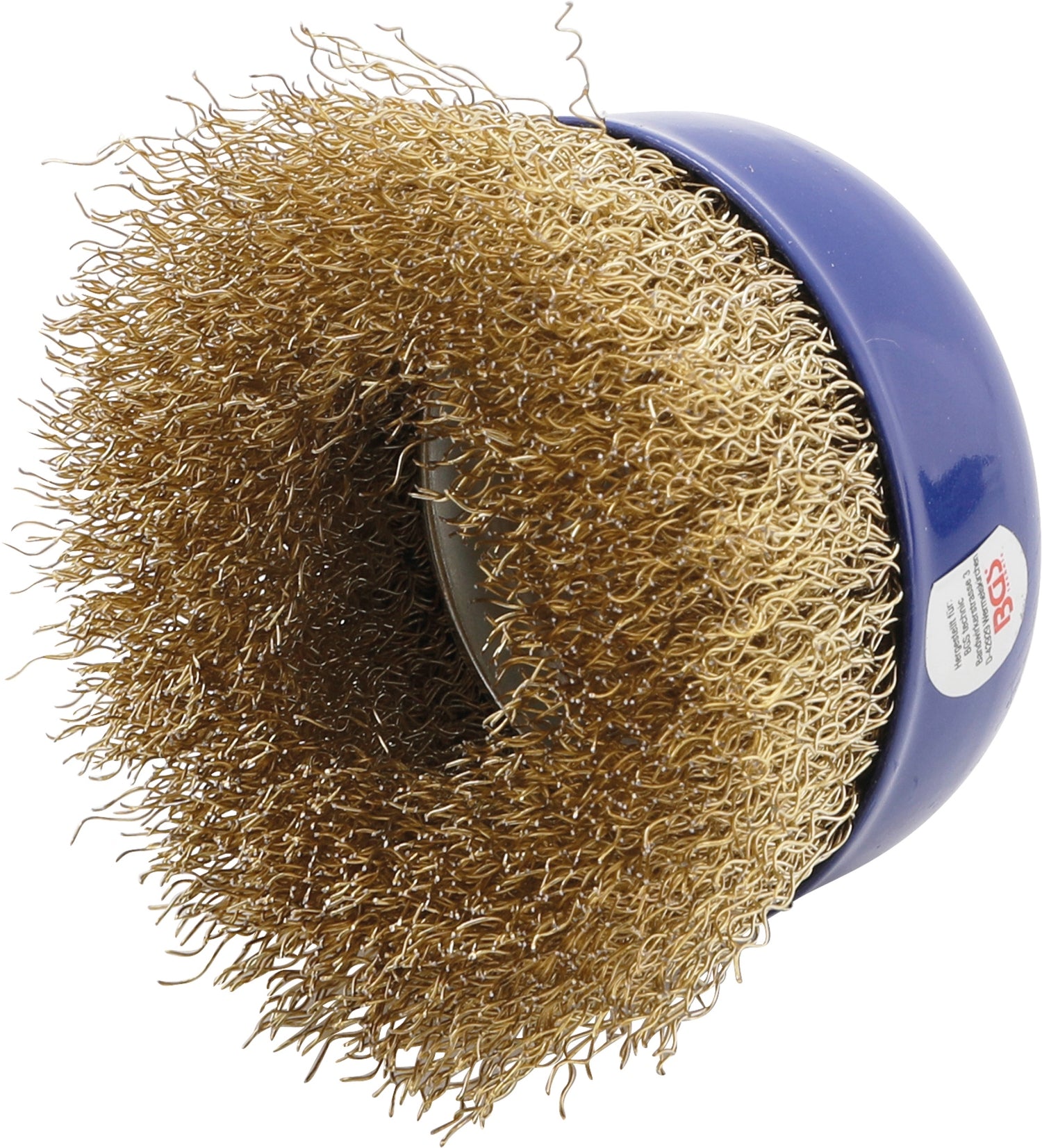 BGS 3983 Topfbürste vermessingt Ø75mm Aufnahme Gewinde M14x2