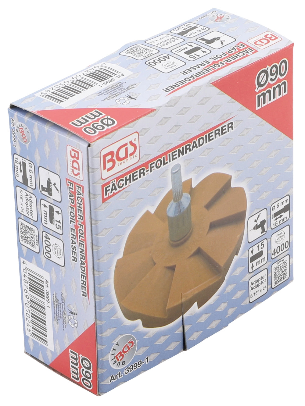 BGS 3999-1 Folienradierer Fächer Ø 90mm