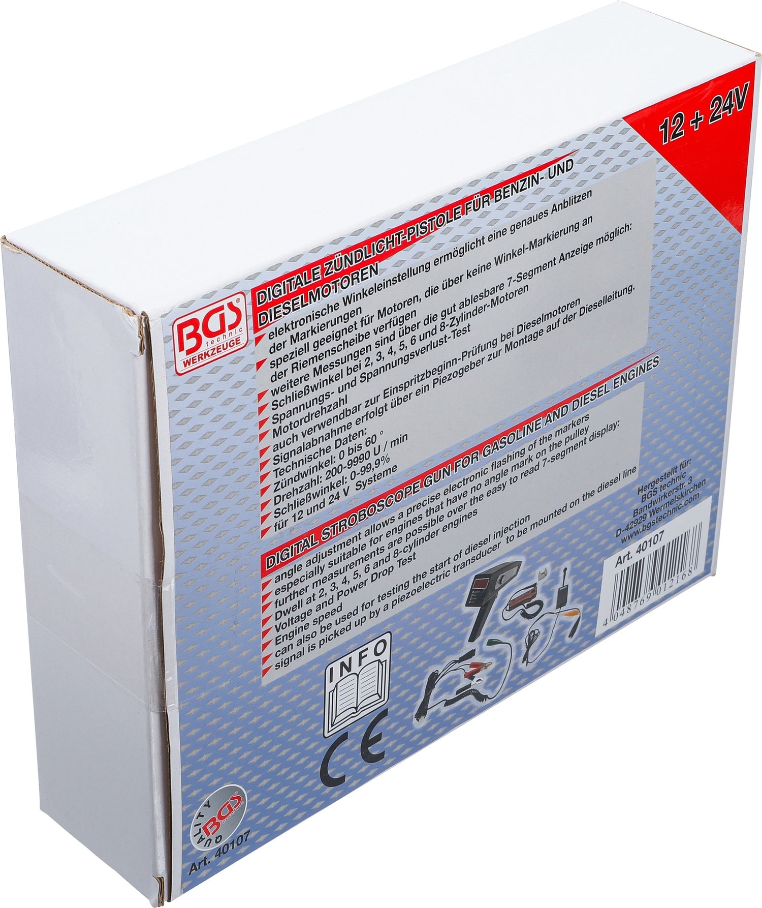 BGS 40107 Digitale KfZ Zündlichtpistole für Dieselmotoren