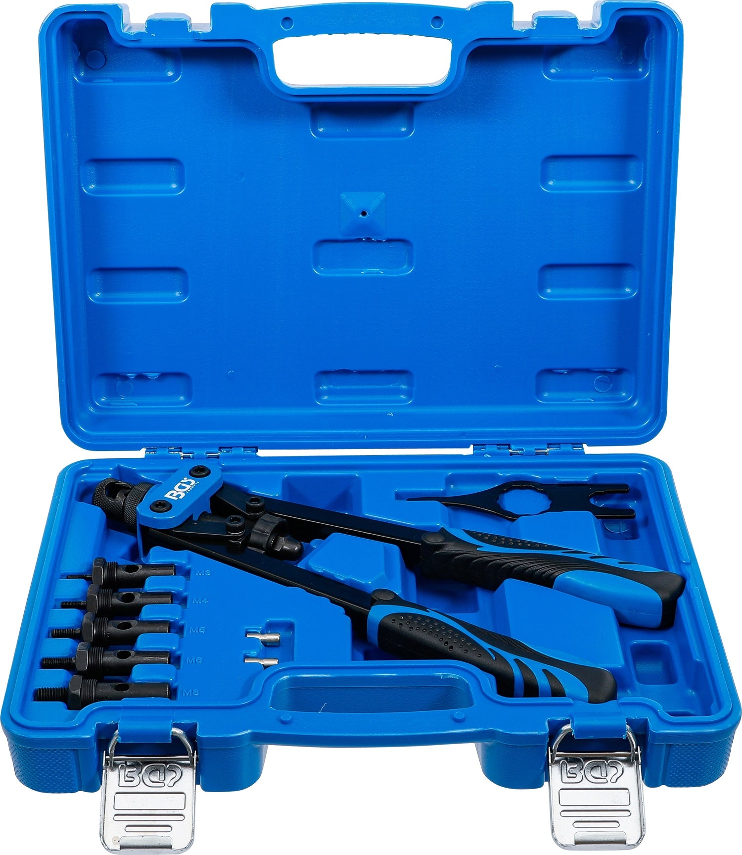 BGS 404 Satz Nietzange für Nietmuttern M3 - M4 - M5 - M6 - M8 7 teilig