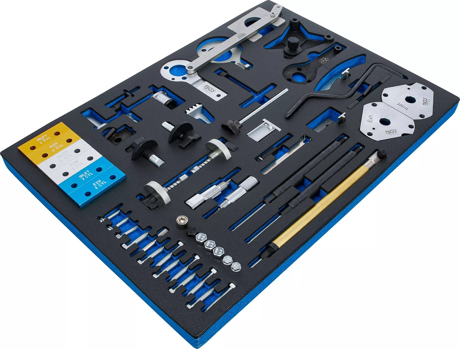 BGS 4137 Satz Einstellwerkzeug für Motor Fiat Alfa Lancia Opel Suzuki Ford, Werkstattwageneinlage 3/3