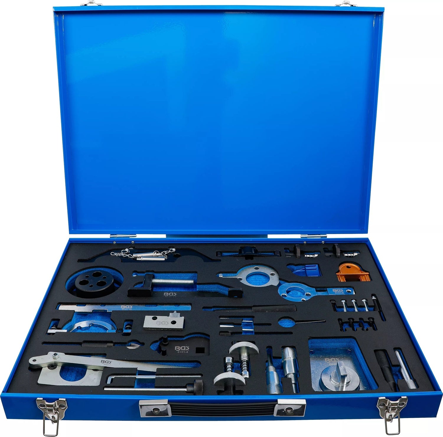 BGS 4138 Satz Einstellwerkzeug für Motor Opel Chevrolet Saab Fiat Lancia Suzuki Ford, Werkstattwageneinlage 3/3