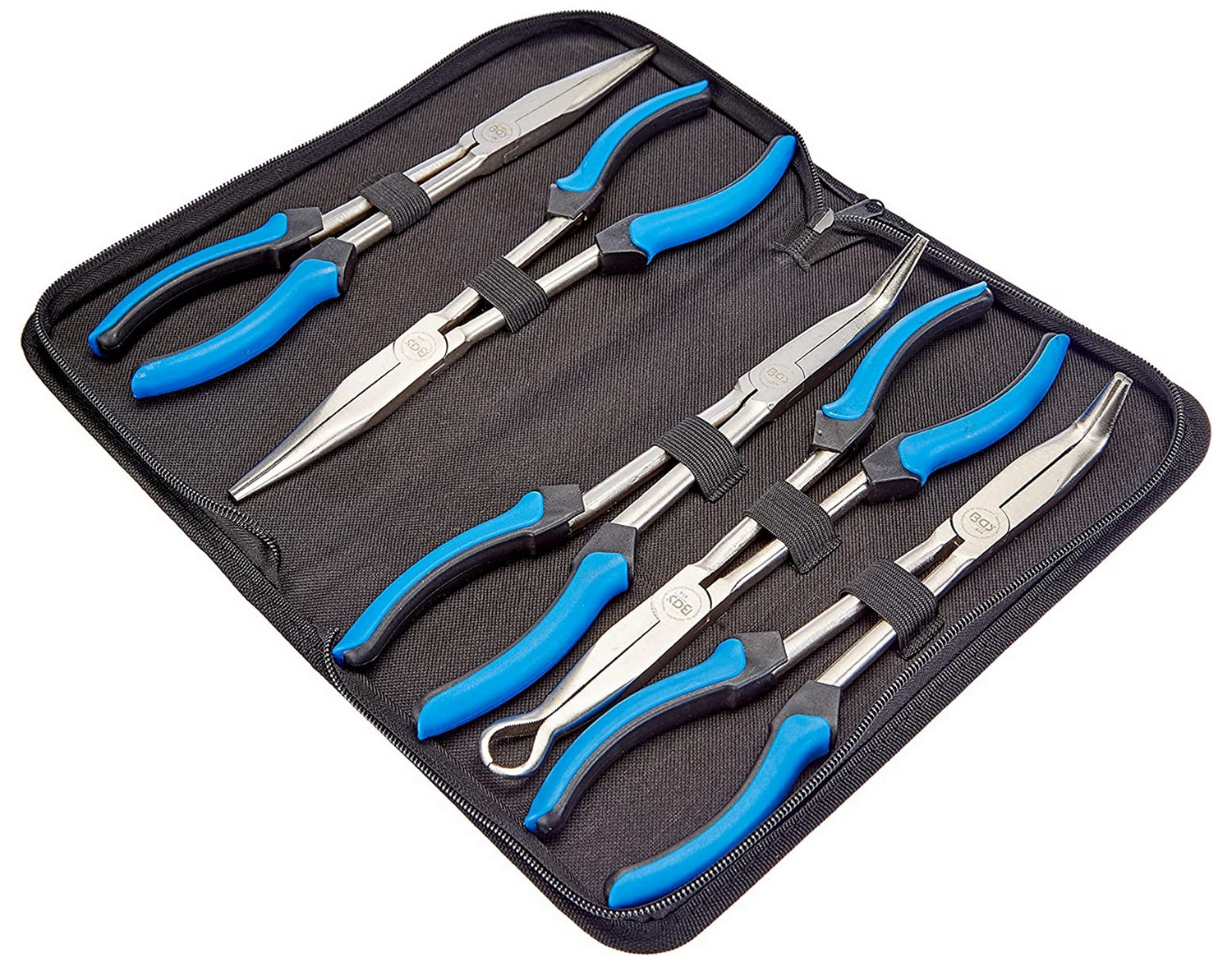BGS 414 Satz Langbeck Zangen mit Tasche 5 teilig