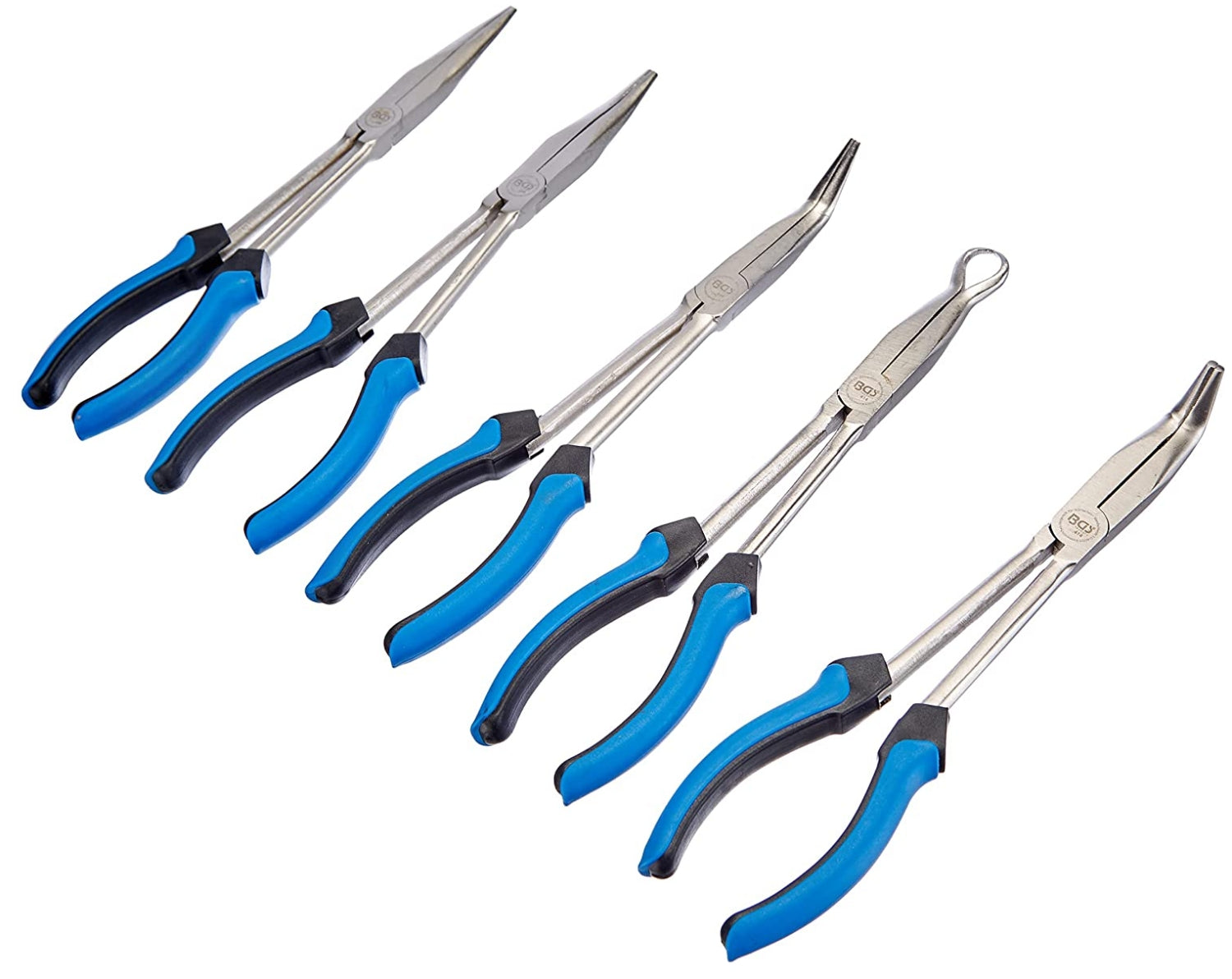 BGS 414 Satz Langbeck Zangen mit Tasche 5 teilig