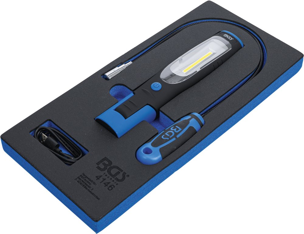 BGS 4146 Handlampe & Magnetheberlampe Werkstattwageneinlage 1/3