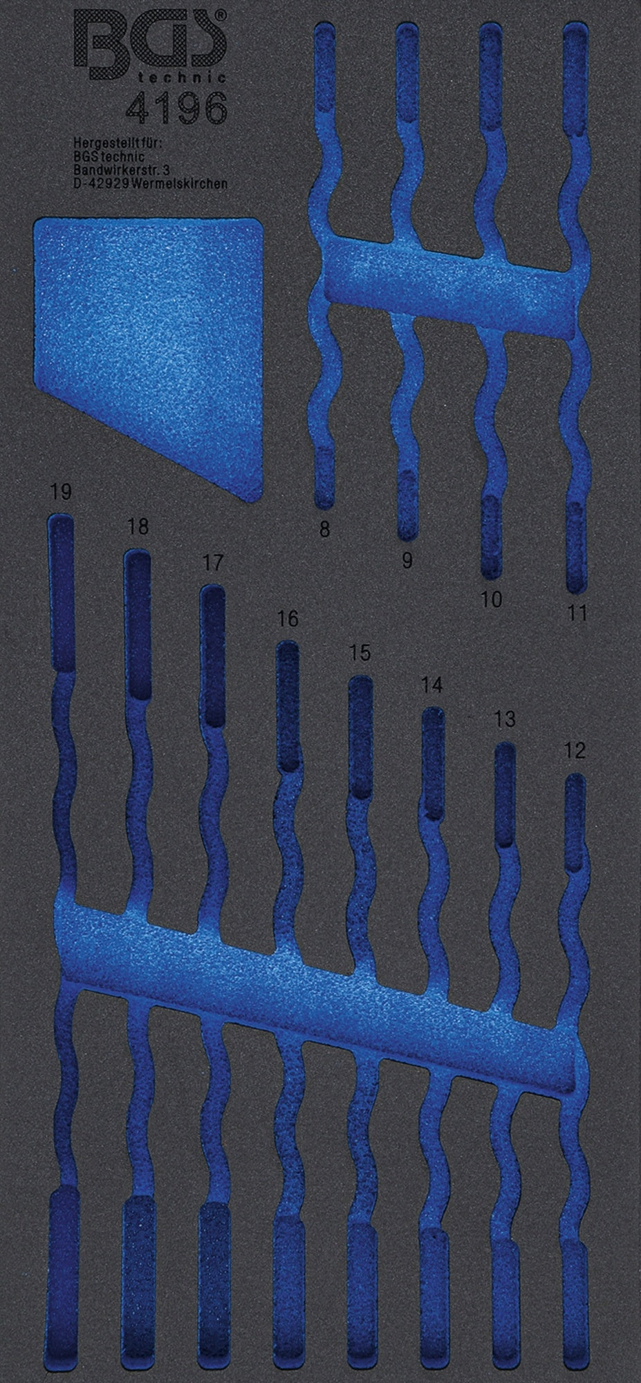 BGS 4196-1 Werkstattwageneinlage 1/3 leer für Art. 4196