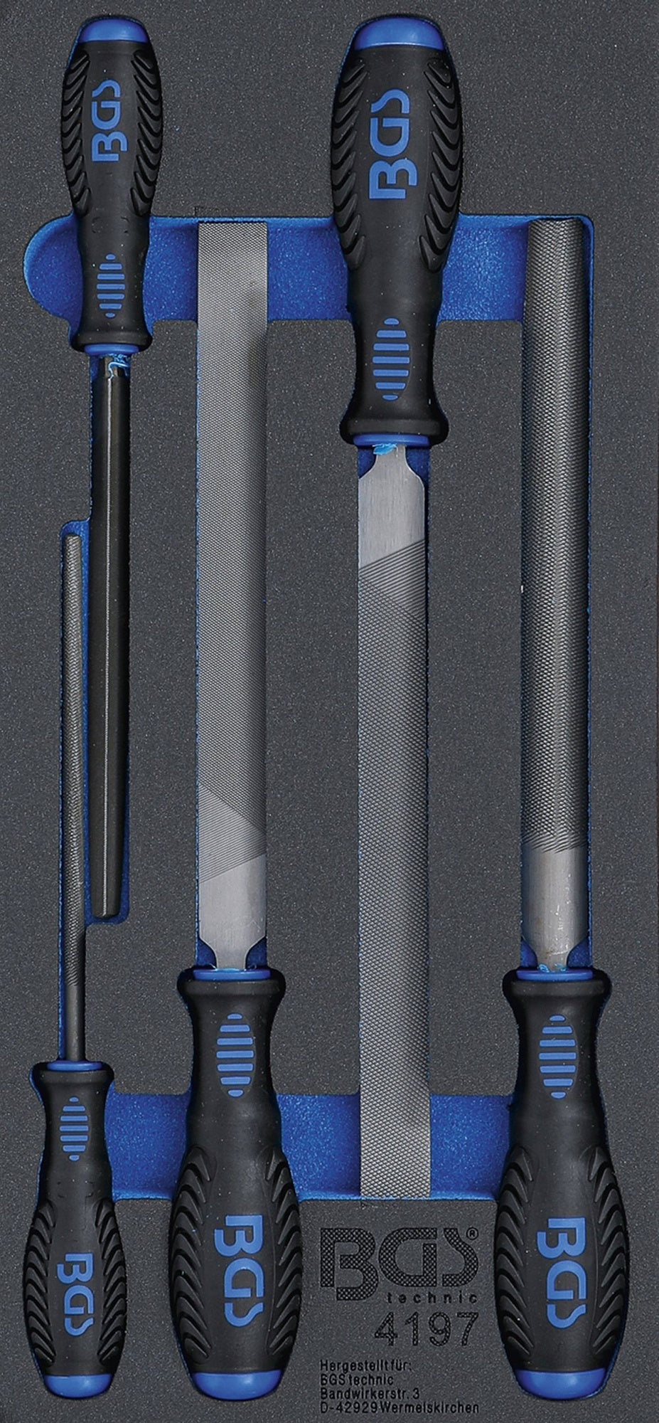 BGS 4197 Satz Werkstattfeilen Werkstattwageneinlage 1/3 5-teilig