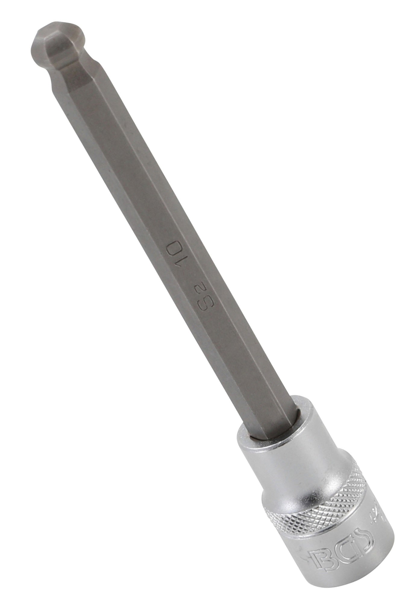 BGS 4258-10 Biteinsatz Innensechskant 10mm HX10 mit Kugelkopf Länge 140mm Antrieb 12,5mm (1/2")