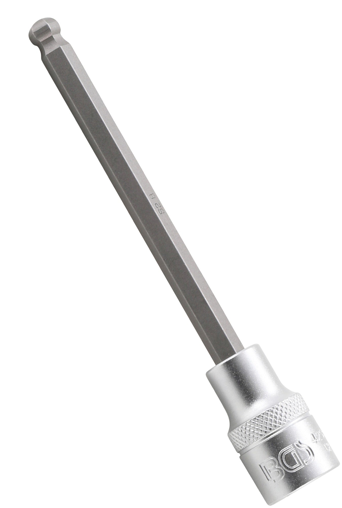 BGS 4258-8 Biteinsatz Innensechskant 8mm HX8 mit Kugelkopf Länge 140mm Antrieb 12,5mm (1/2")