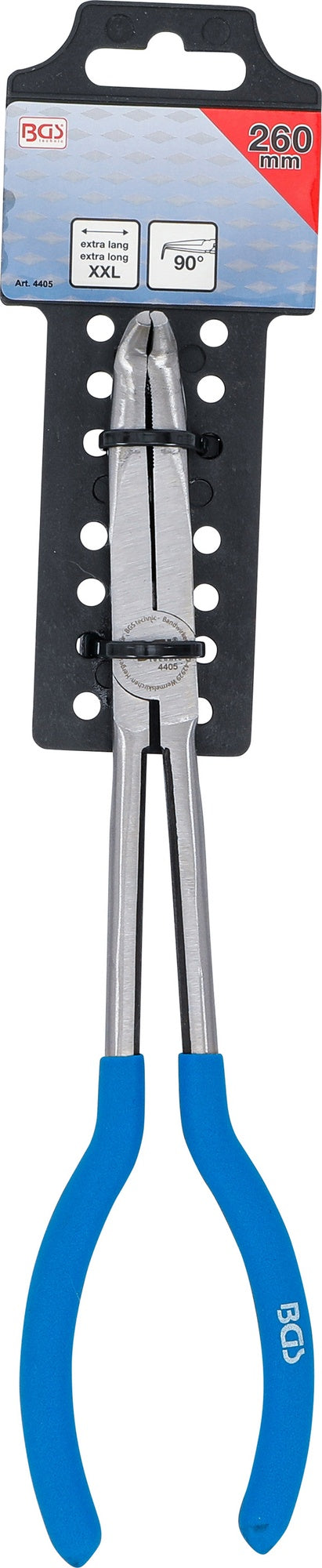 BGS 4405 Zange Telefonzange extra lang 90° gebogen Länge 260mm