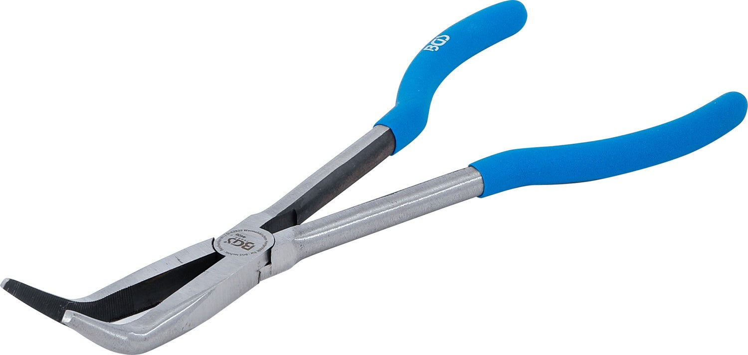 BGS 4406 Zange Telefonzange extra lang 45° gebogen Länge 280mm