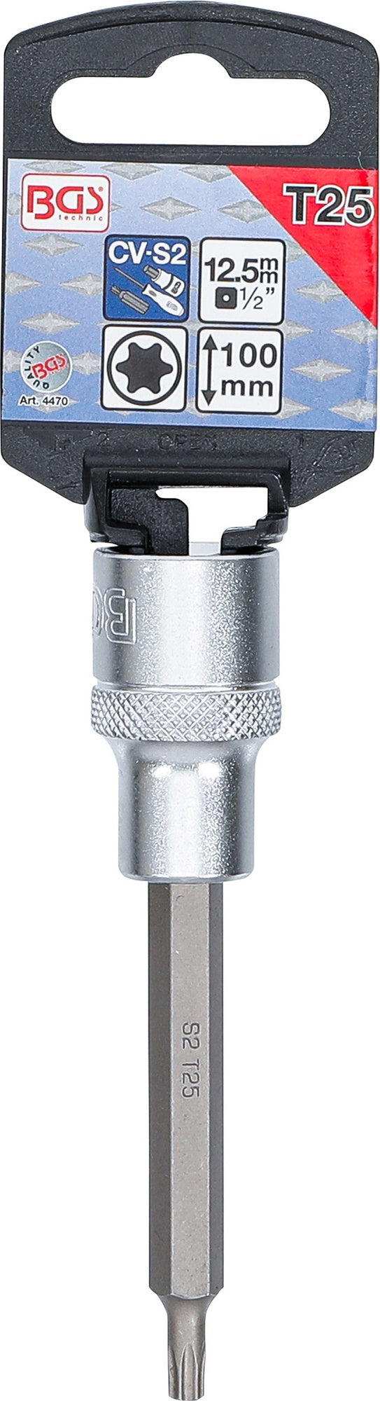 BGS 4470 Biteinsatz T-Profil (für Torx) T25 Länge 100mm Antrieb 12,5mm (1/2")