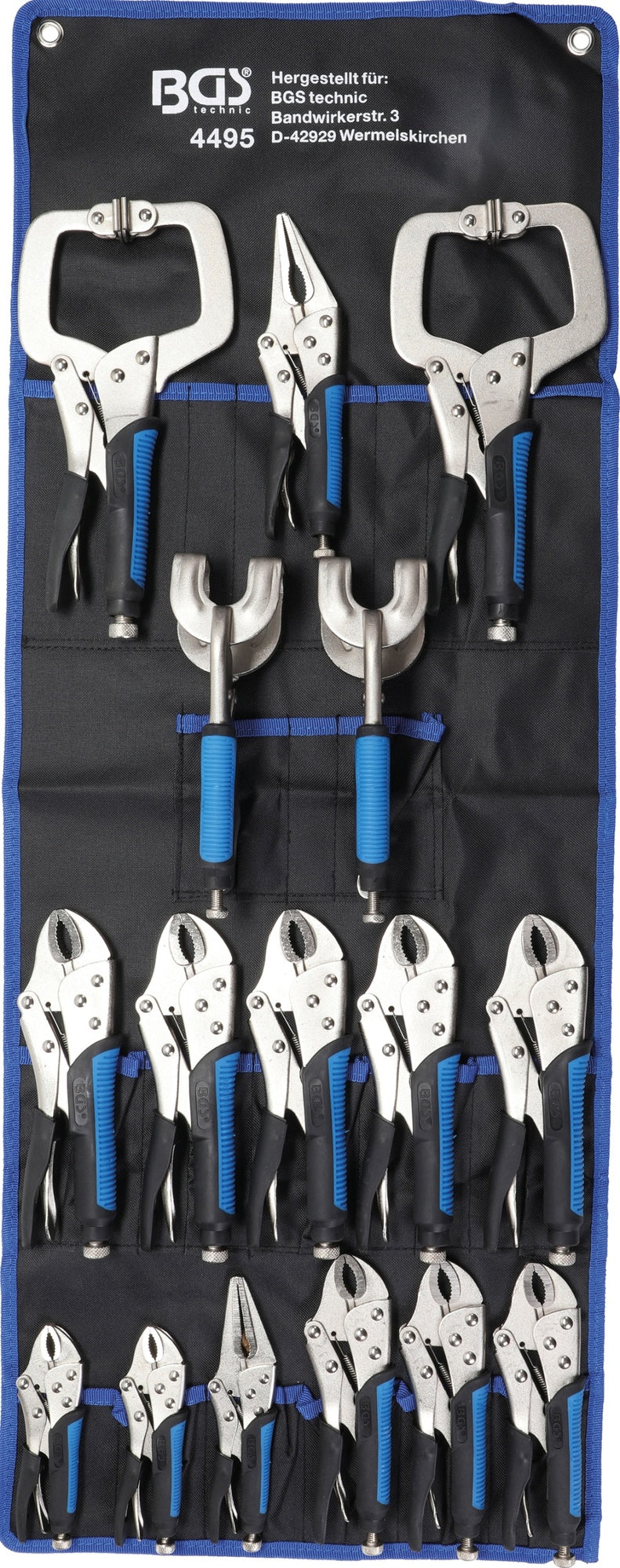 BGS 4495 Satz Karosserie Gripzangen 16 teilig