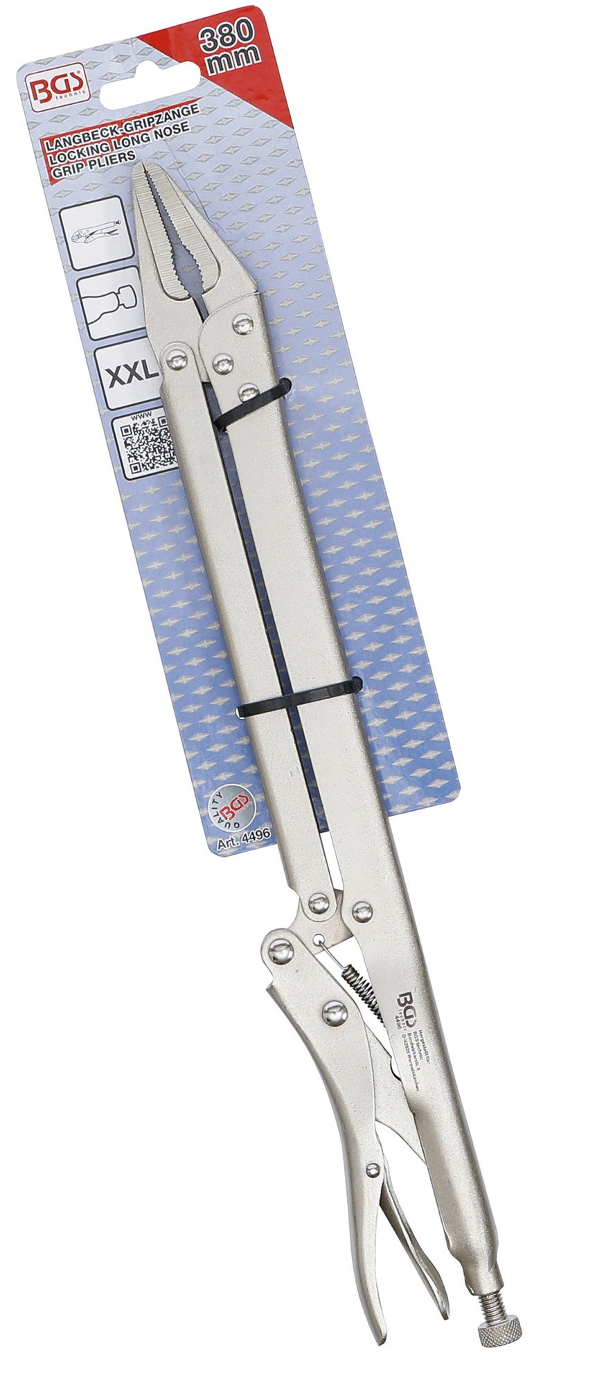 BGS 4496 Langbeck Gripzange Länge 380mm
