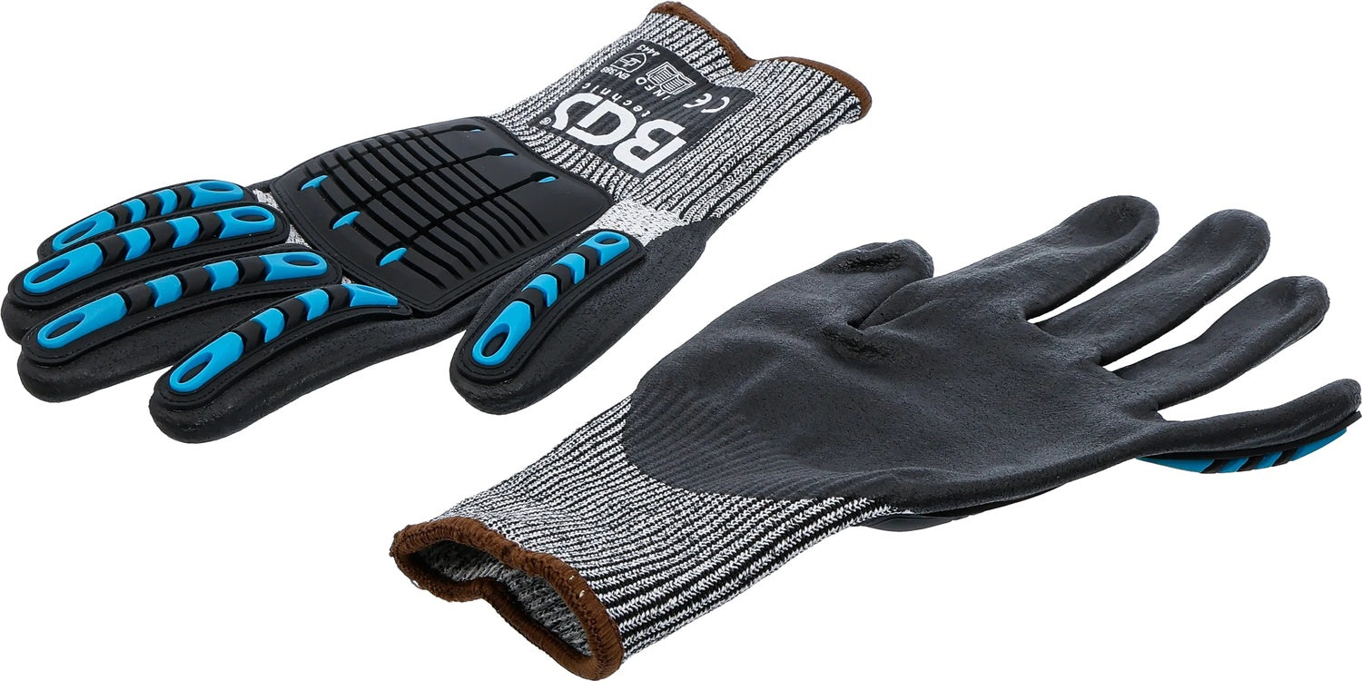 BGS 4541 Paar Schnittschutz Mechaniker Handschuhe Größe 9 (L)