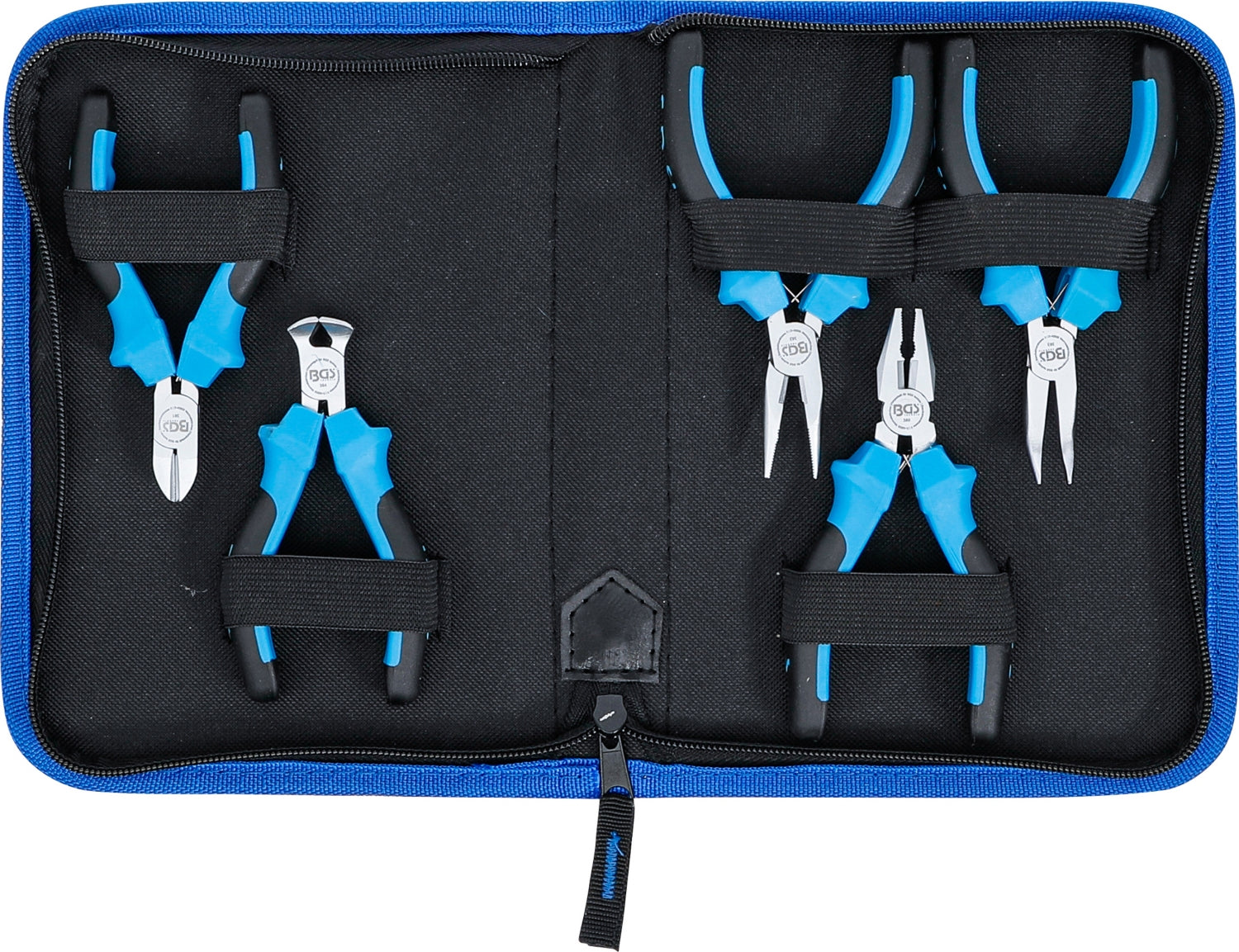 BGS 463 Satz Elektronik Minizangen 5 teilig mit Aufbewahrungstasche