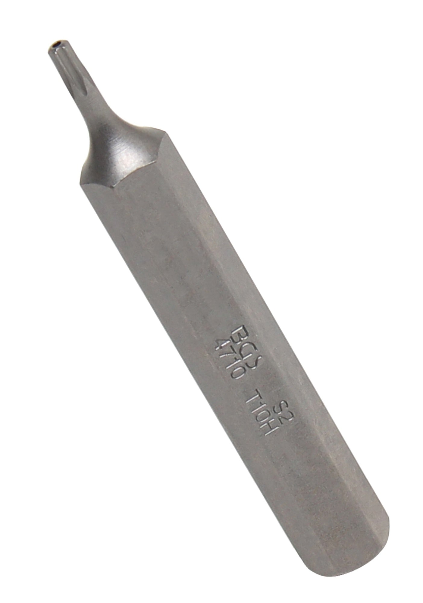BGS 4710 Bit Nuss Stecknuss T-Profil (für Torx) mit Bohrung T10 Länge 75mm Antrieb Außensechskant 10mm (3/8")